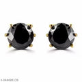 Black stone earrings
